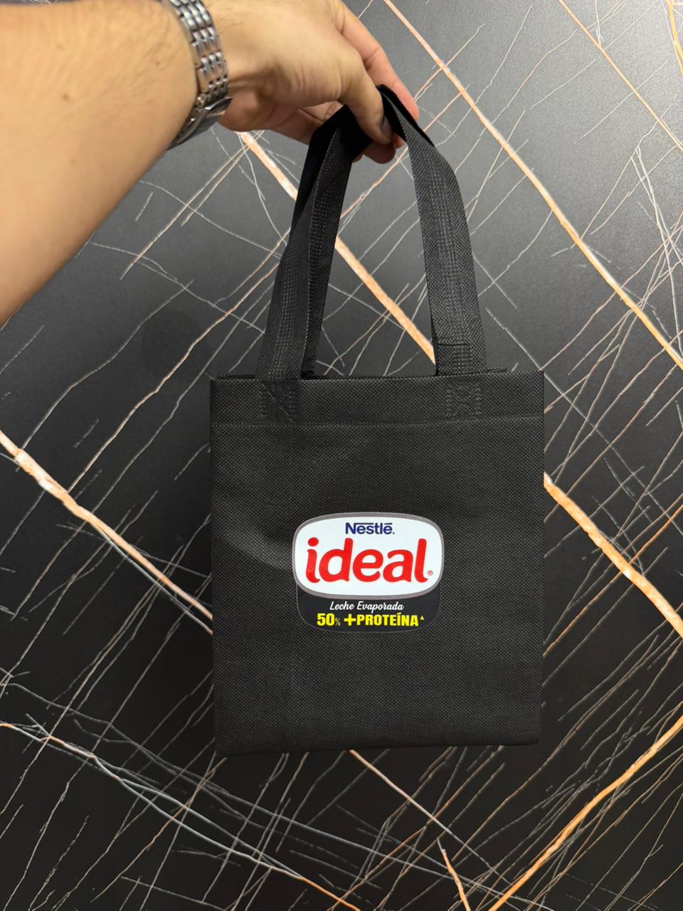 bolsa mini con logo full color